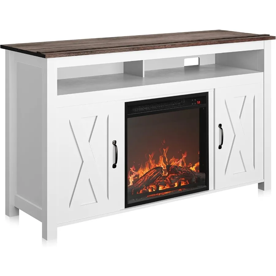 

Современная деревянная подставка для телевизора с 48-дверной дверью и 18-электрическим обогревателем для камина, центр развлечений, консольный столик для телевизора до 50 с.