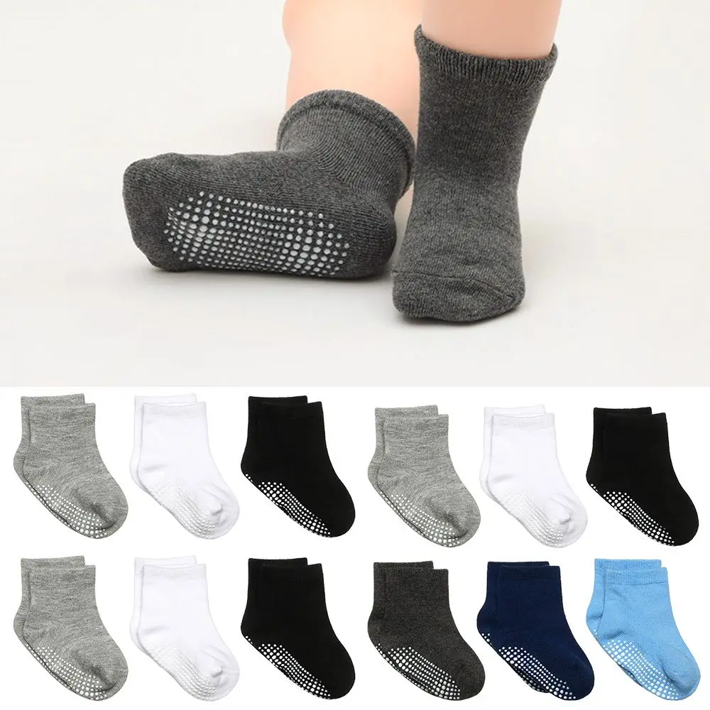 

1 Pair Sports Yoga Comfortable Wear Trampoline Socks Kids Adults Cotton Skid Floor Socks Anti-Slip Sock