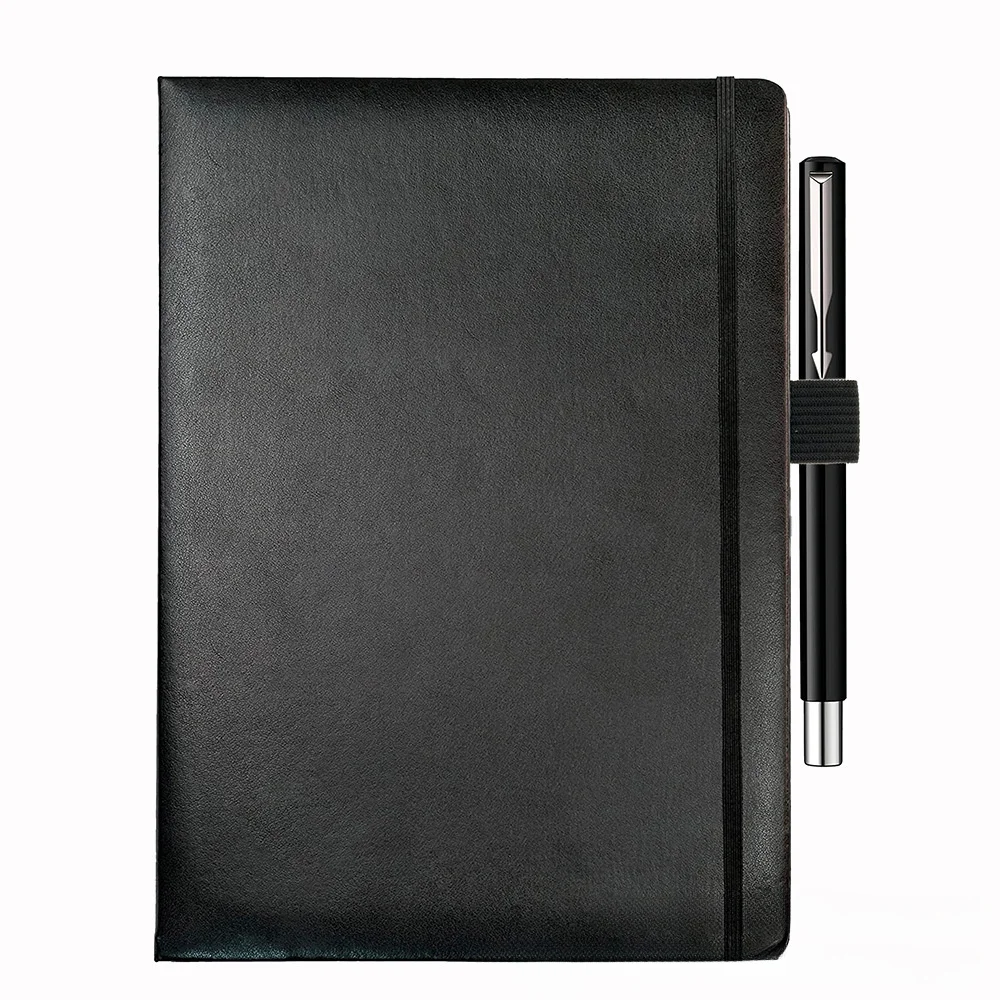 5pcs Self-Adhesive Notebook Elastic Ring Leather Pen Holders, PU Leather Flat Stylus Case with Elastic Strap for iPad, Diary