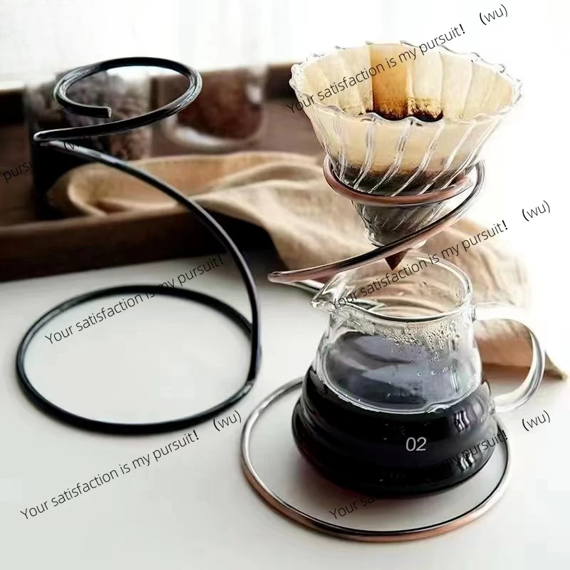Coffee machine drip filter cup holder, manual drip holder