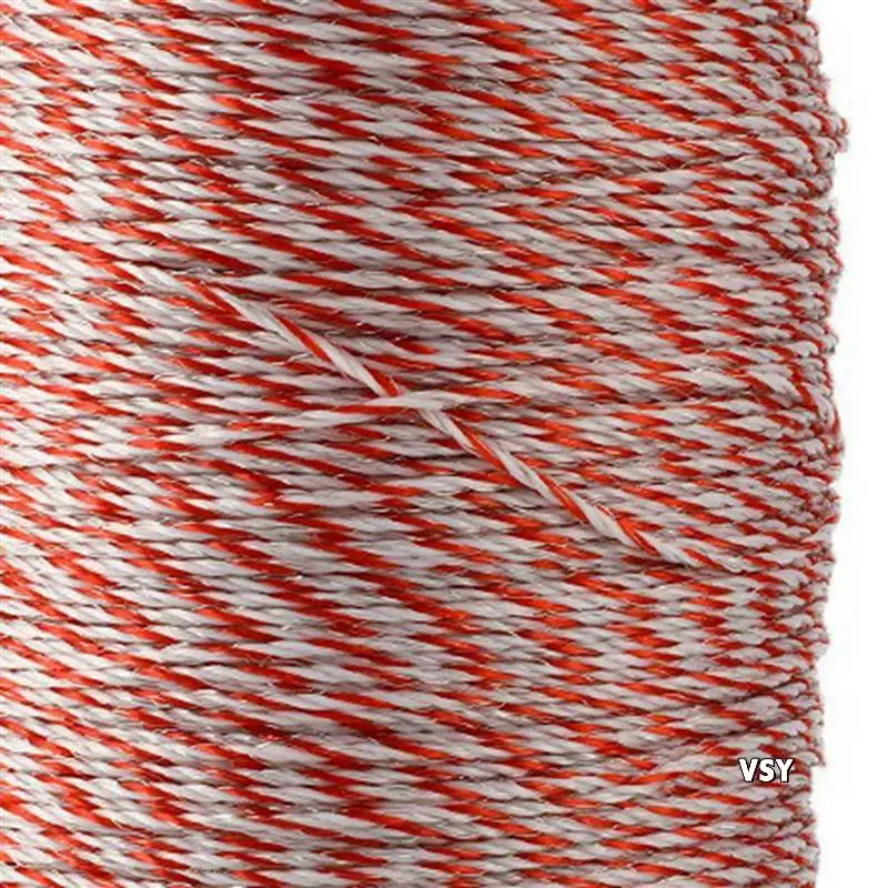 

3X сверхнизкий провод сопротивления 500 м электрический забор электрический трос для свиней, лошади, крупного рогатого скота, овец, забора для животных