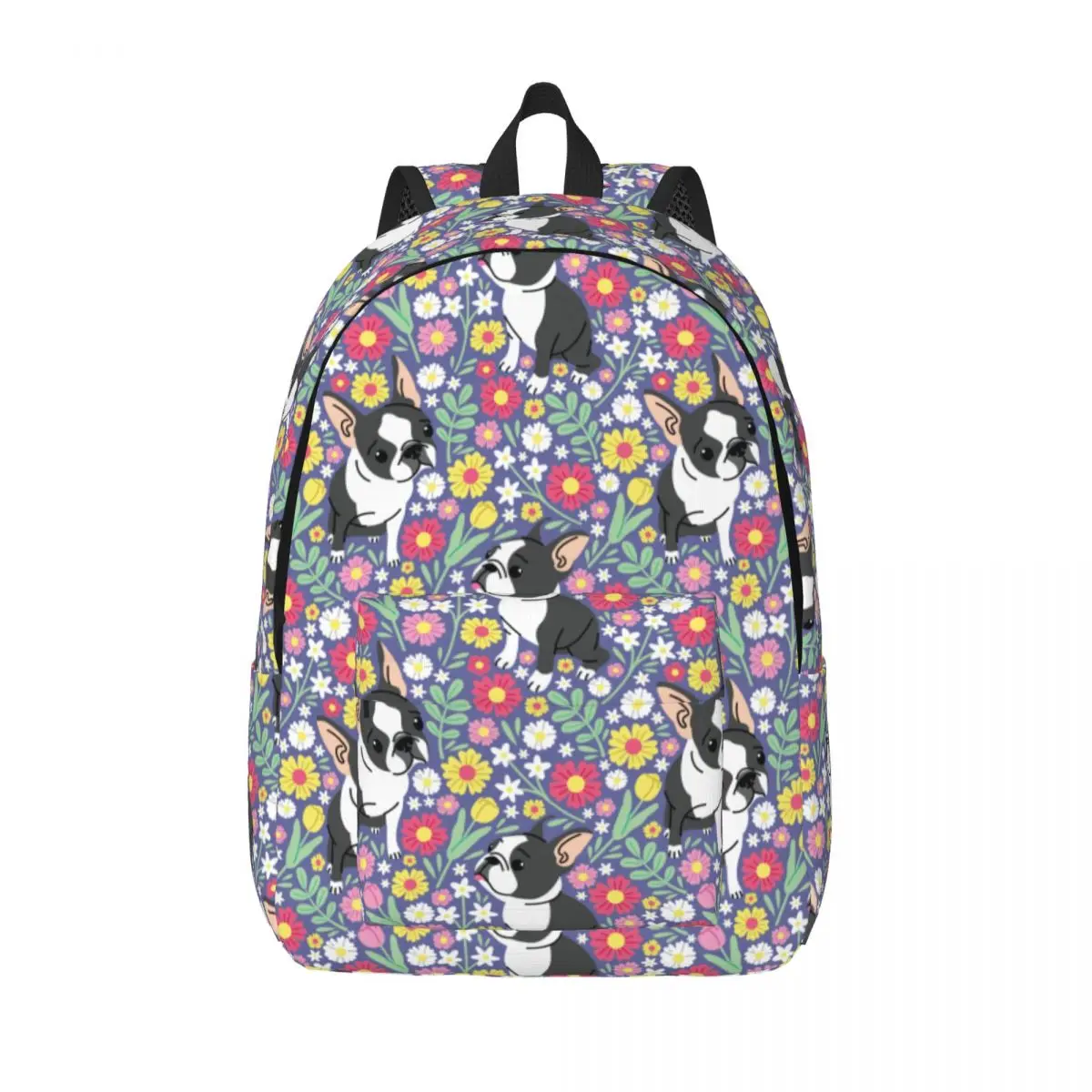 

French Bulldog Dog Backpack for Preschool Primary School Student Animal Bookbag Boy Girl Kids Daypack Sports