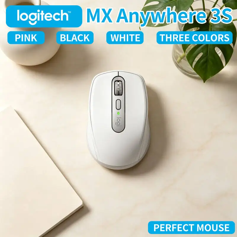 

Travel-Friendly MX Anywhere 3S - Darkfield 8K DPI Hyper-Scroll Wheel Compact Size Suitable for Flower Business Tour Hotel Desk