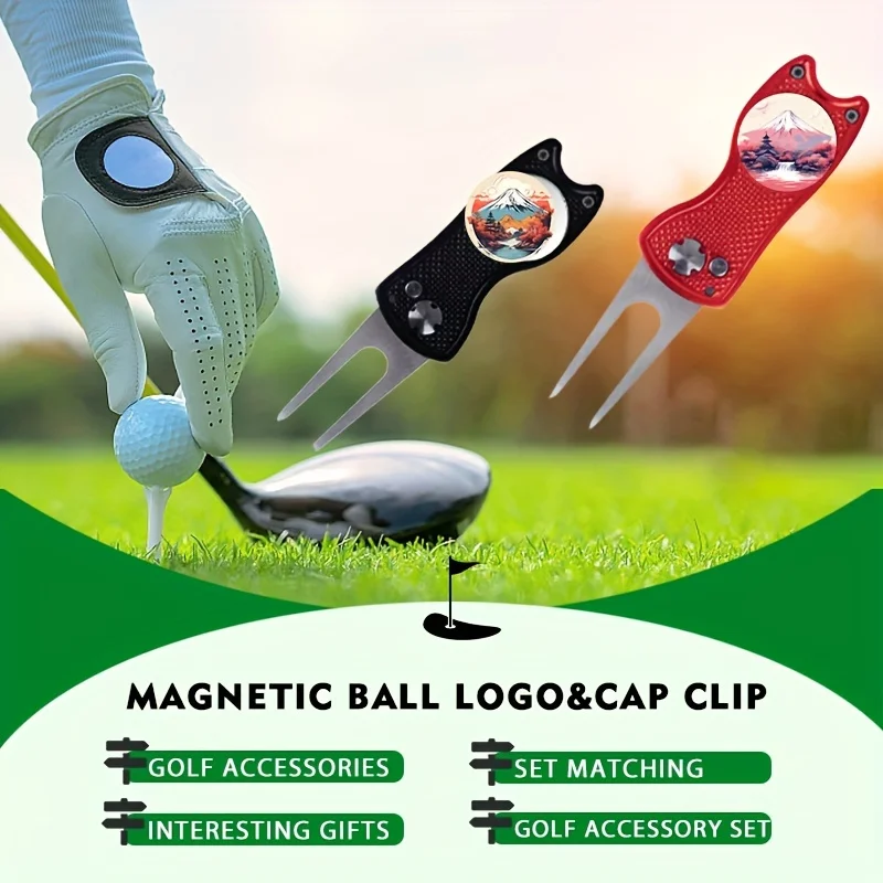 Marcador de línea de pelota de golf, marcadores para poner accesorios de Golf verdes, herramientas, regalos, regalos para hombres, Fuji