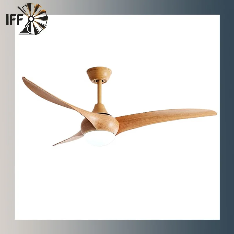 IFF 52 inch Modern Ceiling Fan with 24W LED light support Remote Control for Restaurant Living Room DC motor 110-240V