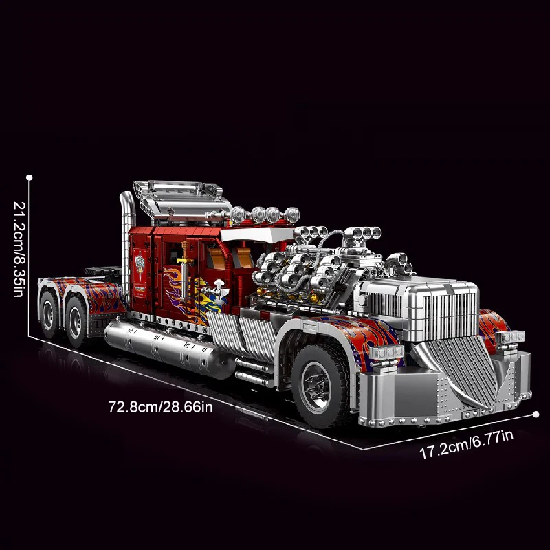 Blocs de construction de camion lourds techniciels Thor 24, grand véhicule de Transport, Kit de modèle en brique, jouets pour garçons, adultes, enfants, cadeau 3485 pièces