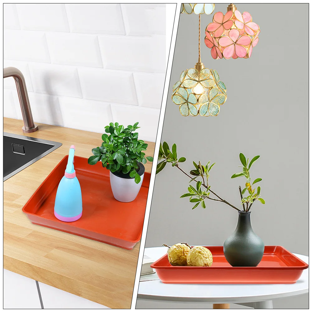 

6Pcs Flowerpot Tray Plastic Durable Lightweight for Plant Pots Leak Proof Base Plate Water Tray Accessory Flower Pot Plate