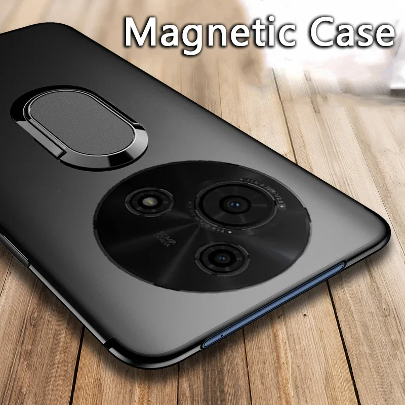 

Skinlee Case For TCL 605 60R 60 5G Car Magnetic Ring Silicone Soft Shockproof Shell For TCL 60 60R 605 5G Phone Cover