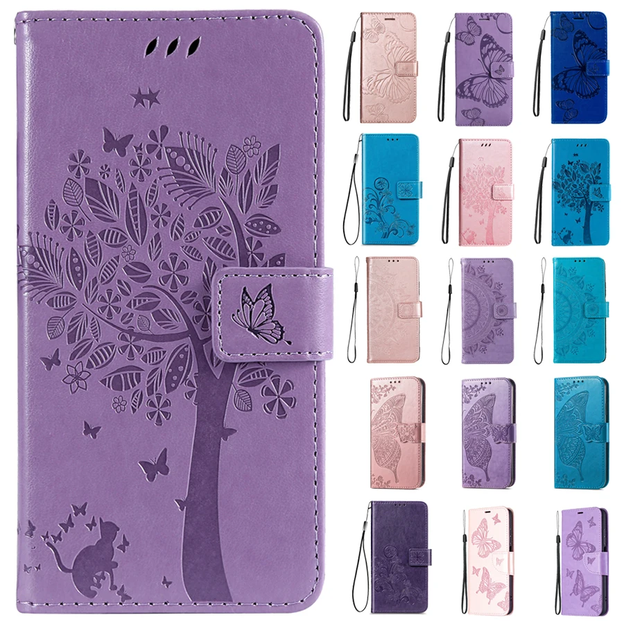 Custodia a portafoglio in pelle Flip per Xiaomi Redmi 12C 10 10C 9 9A 9C 9T Note 12 Pro 11S 11 Pro 10 Pro 9 Pro custodia in pelle goffrata