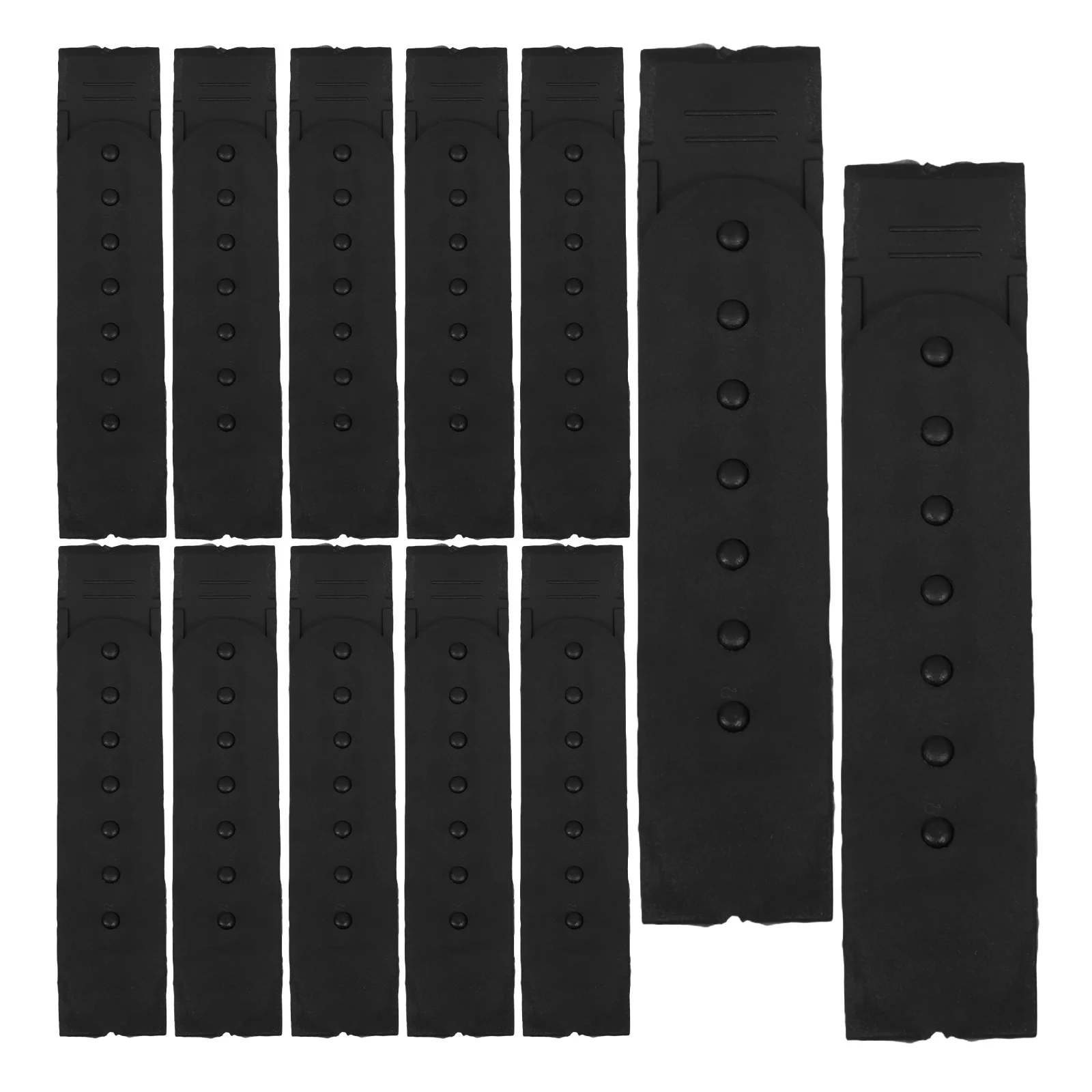 

12pcs Snapback Buckle Strap PE Plastic Adjustable Hat Replacement Straps for Baseball Caps Sun Hats Repair Fastener