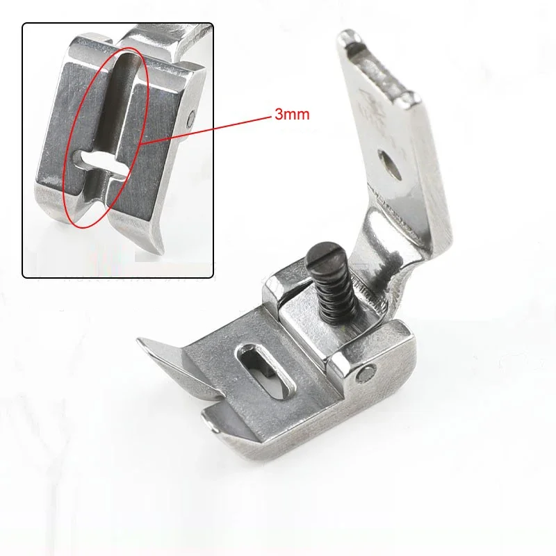 

Hinged Piping Welting Cording Presser Foot 3mm for Industrial Zigzag Sewing Machine Singer 20U 457 JUKI LZ-2280 2284 Accessories