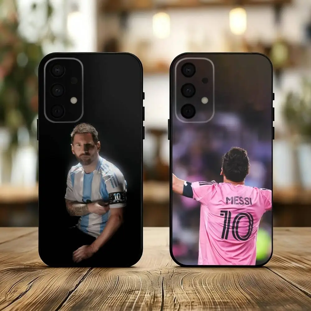 

L-Leo-O M-Messi-I phone Case For Samsung Galaxy A73,A72,A71,A70,A53,A52,A51,Others Soft Black Shell