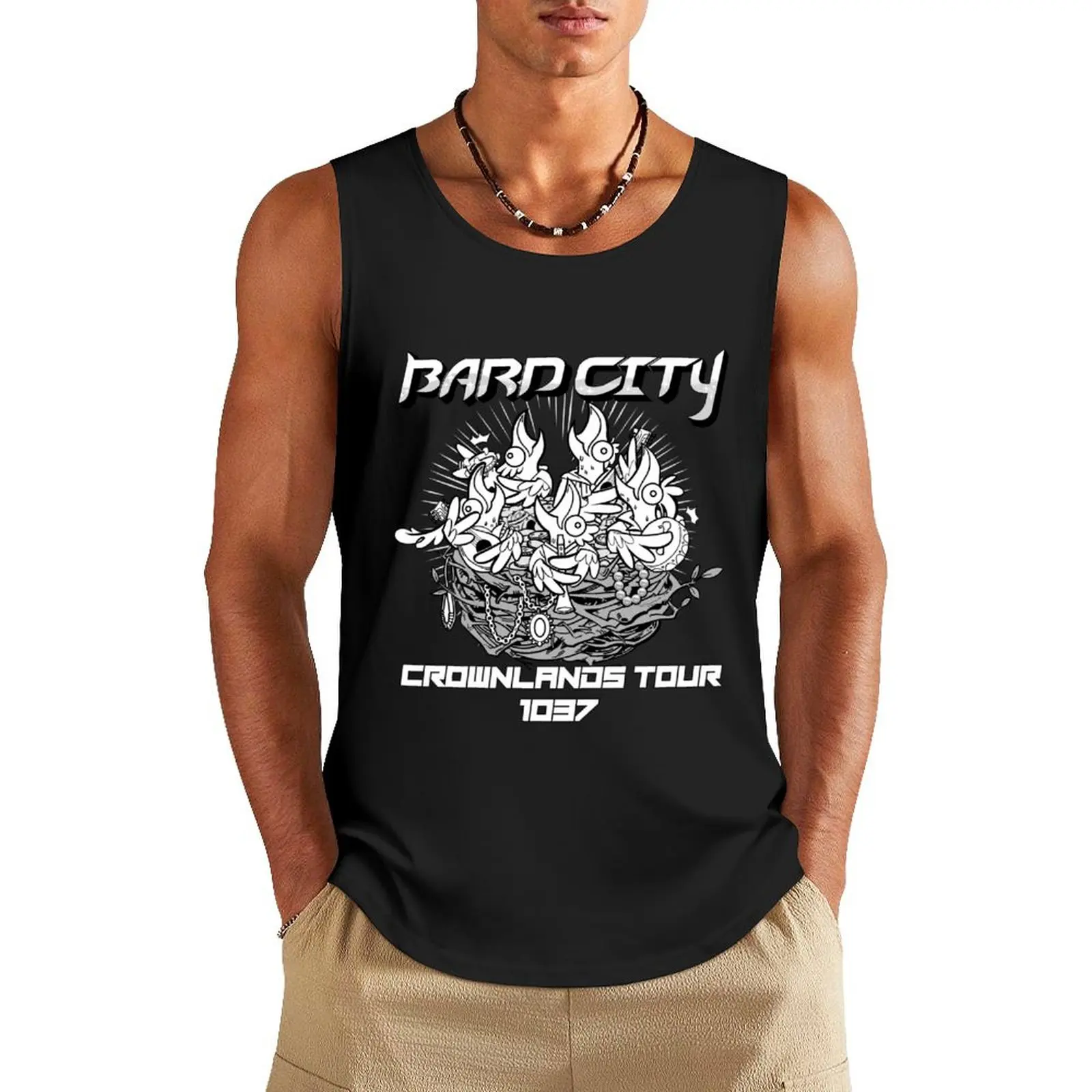 

Bard City Crownlands Tour Tank Top man sexycostume summer clothes men 2024 plain t-shirt