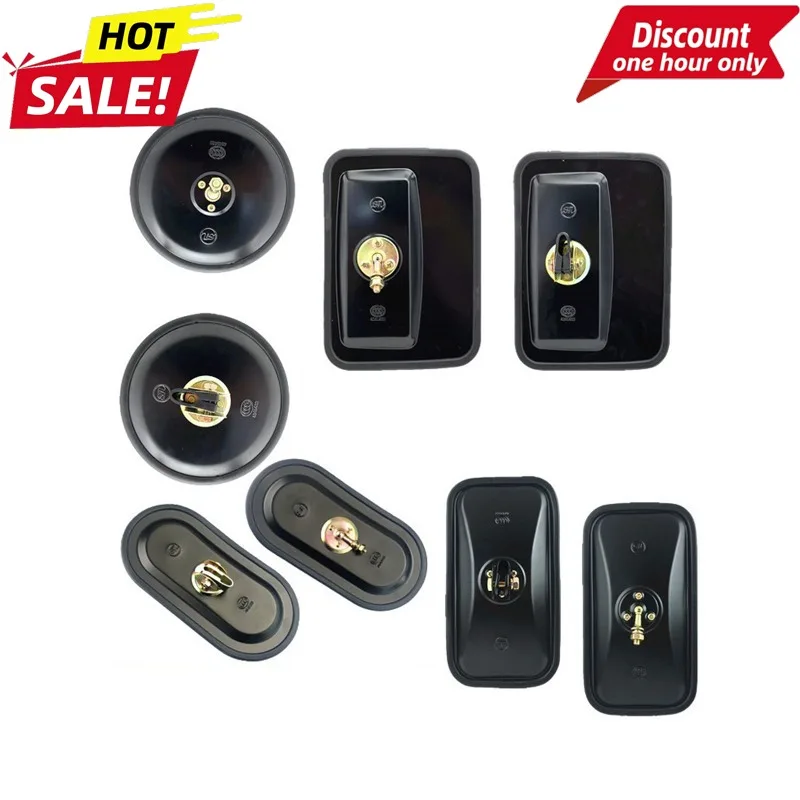 Heavy-duty Trucks Excavators Engineering Vehicles High-definition Blind Spot Correction Square Round Wide-angle Rearview Mirrors