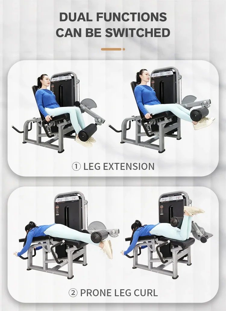 Équipement de fitness commercial pour salle de sport, machine de poids de force, presse de jambe, inclinaison et extension des jambes, utilisation sportive, usine chinoise