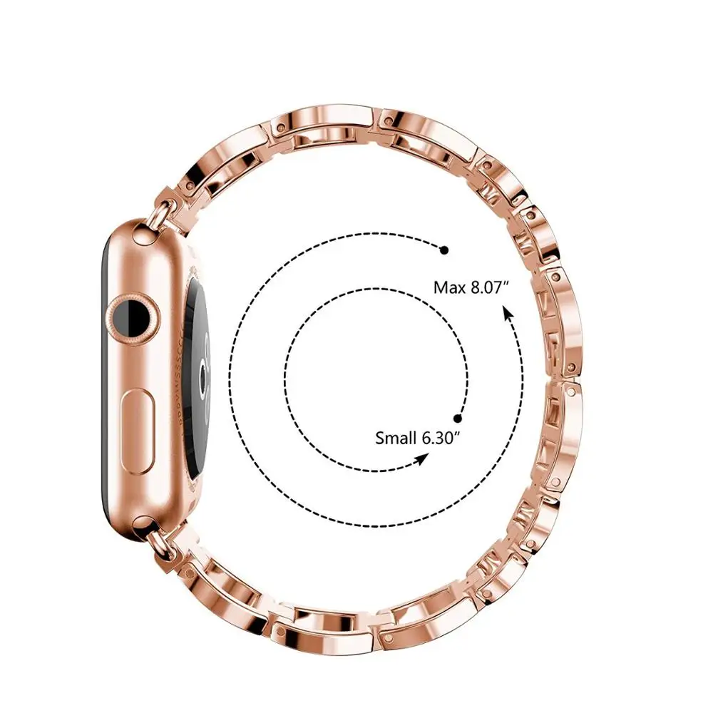 Strap For Apple watch Ultra 49mm Band 44mm 40mm 38mm 42mm Luxury Metal Diamond steel Loop iWatch series 8 7 3 4 5 6 se 45mm 41mm