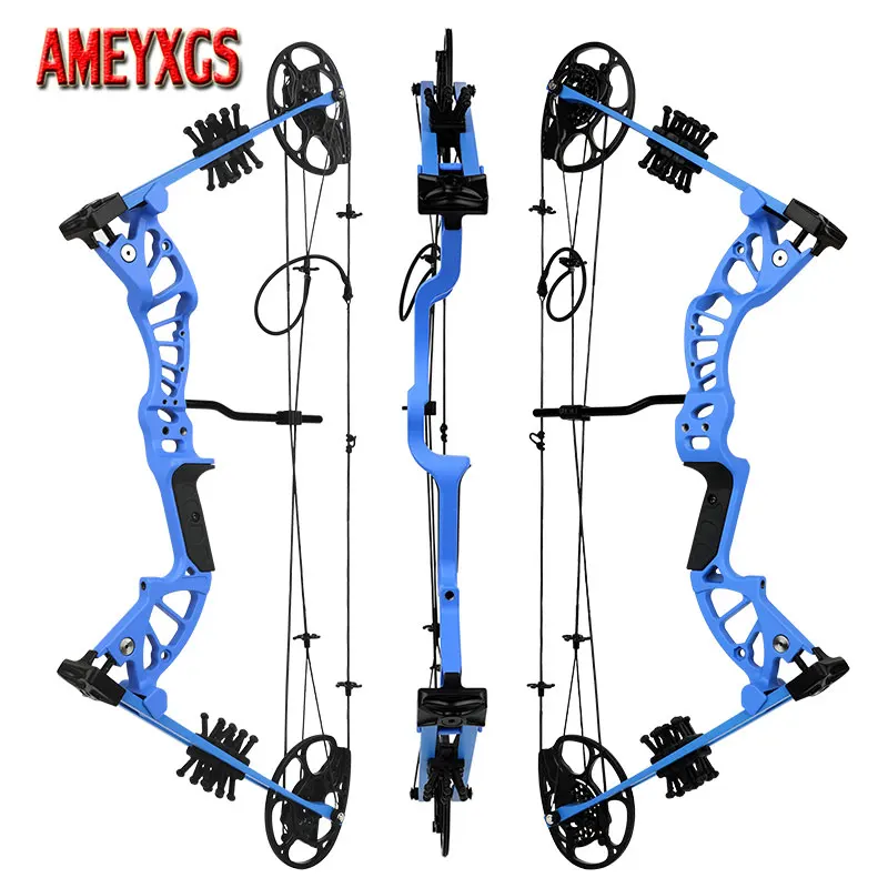 

15-45 Lbs Compound Bow Archery Pulley Bow 4 Color for Youth Teen Beginners Right Hand Shooting Training Target Practice Bow
