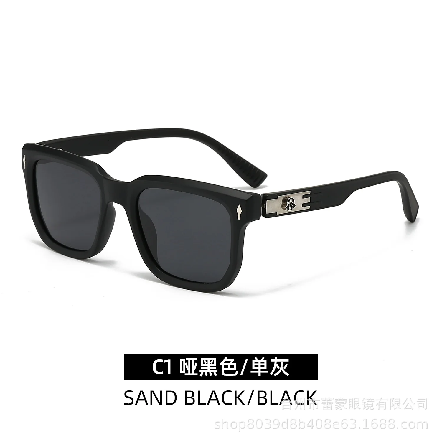 

Spring Temple Square Polarized Sunglasses, Fashionable Street Shot Cool Sunglasses, High-end Sense, Retro UV Protection