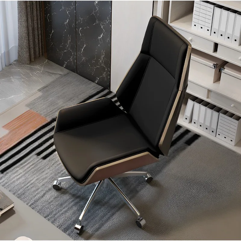 オフィスチェア エグゼクティブ エルゴノミック デスクチェア ランバーサポート付き 回転式 ホームオフィス ワークスペース オフィスチェア