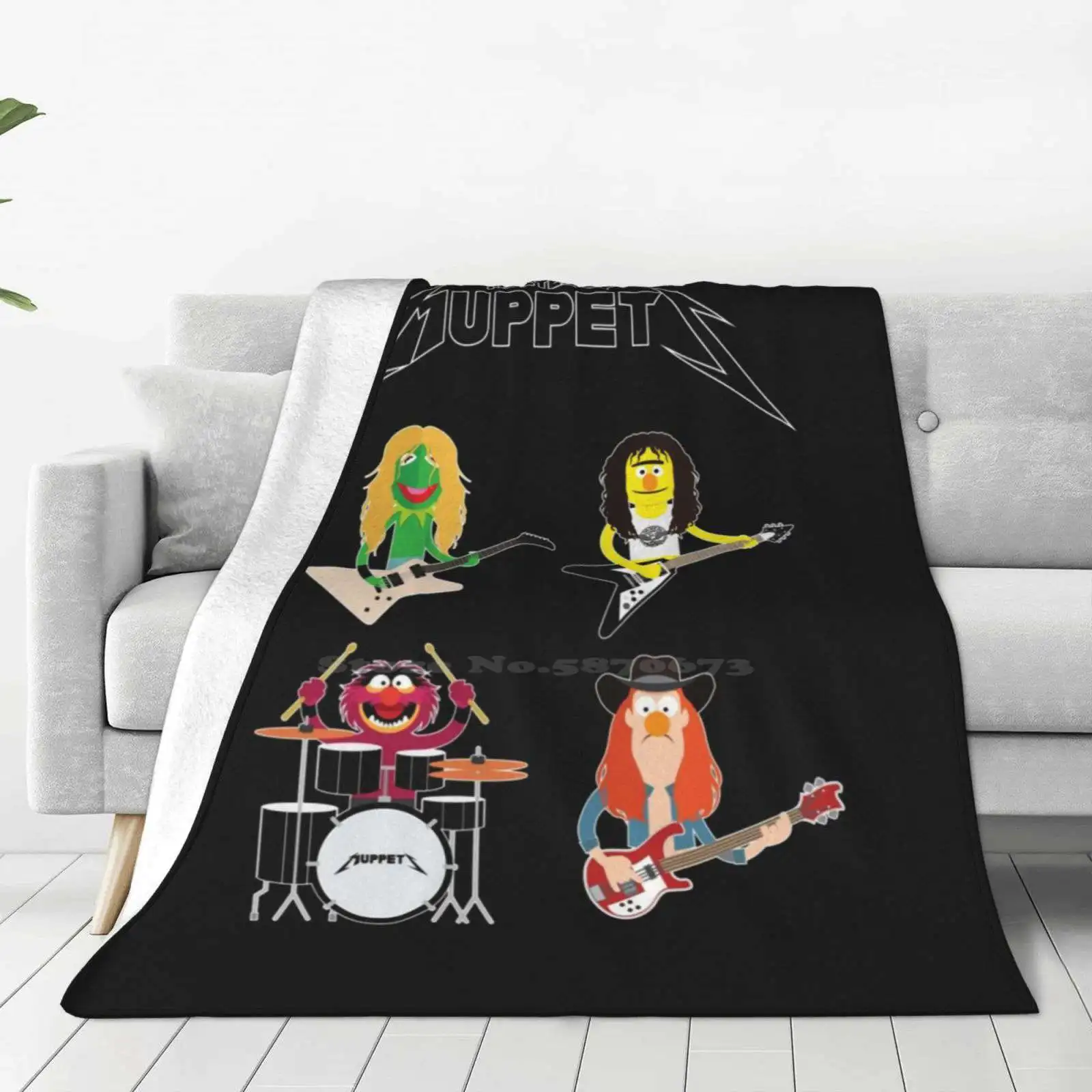 Master Of-As Band Latest Super Soft Warm Light Thin Blanket Funny Baby Cliff Burton James Lars Ulrich Kirk Hammett Humor Cute