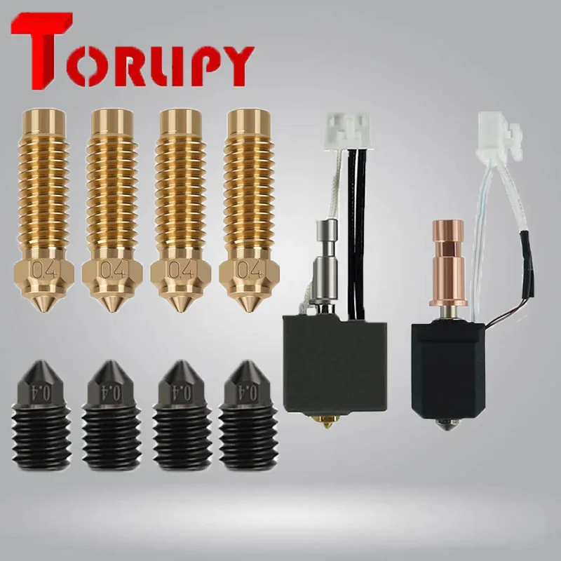 

Для Anycubic Kobra S1 Hotend Upgrade Керамическая нагревательная насадка Kobra S1 Combo Hotend S1C 24 В Быстрый нагрев для аксессуаров для 3D-принтеров