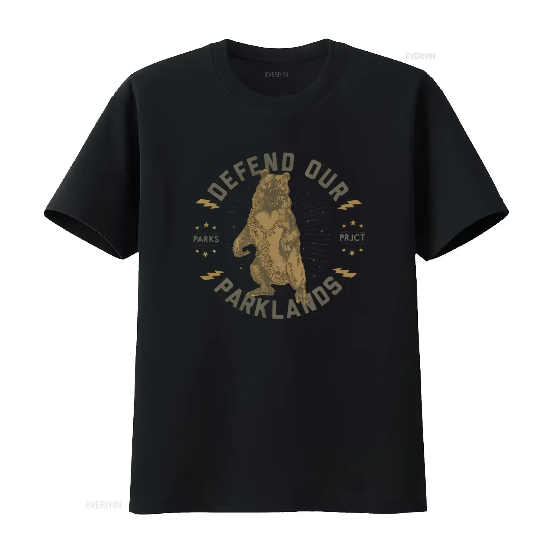 Parks Project Defend Our Parklands Bear Print T shirt Orange Size XL vintage Washed Soft designer clothes Breathable Slightly