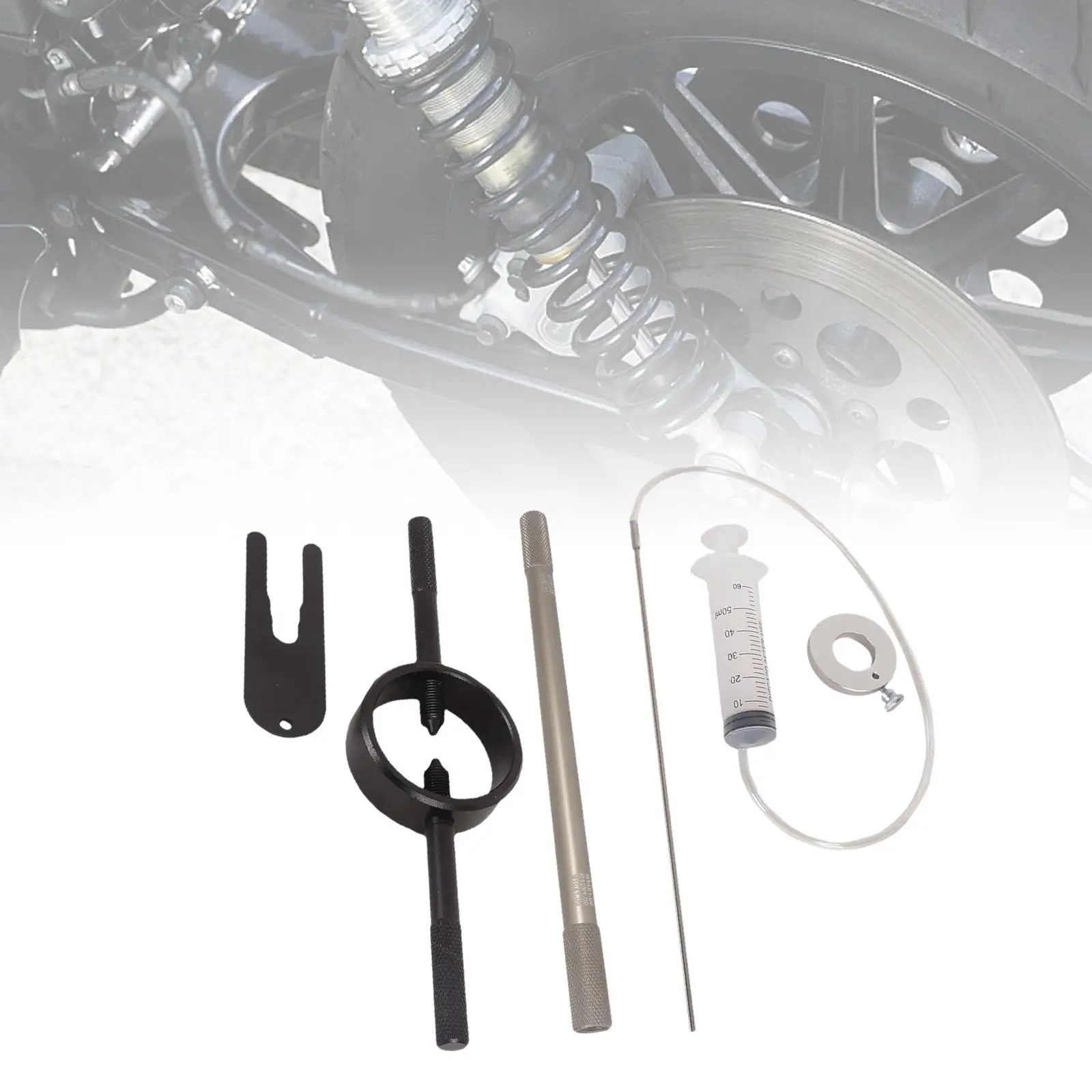 Professional Metal Fork Damper Rod Adjustable Spring Compressor Set Universal Motorbike Repair Kit for Suspension Servicing