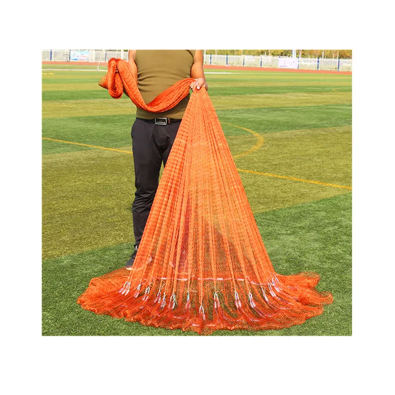 

Hot Sale 10ft Japanese Style Cast Net Bottom Pocket Steel Sinker Fishing Net