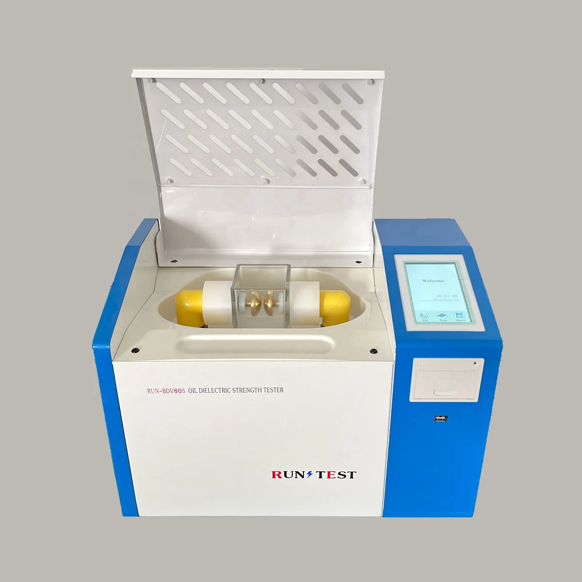 Power Testing Insulating Oil 80kv Transformers Breakdown Voltage Tester BDV  Dielectric Strength Tester