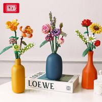 LOZ 3D Bouquet Model Building Block Flower Toy Home Decoration Plant Bricks Chrysanthemum Rose Assembly Brick Toys Children