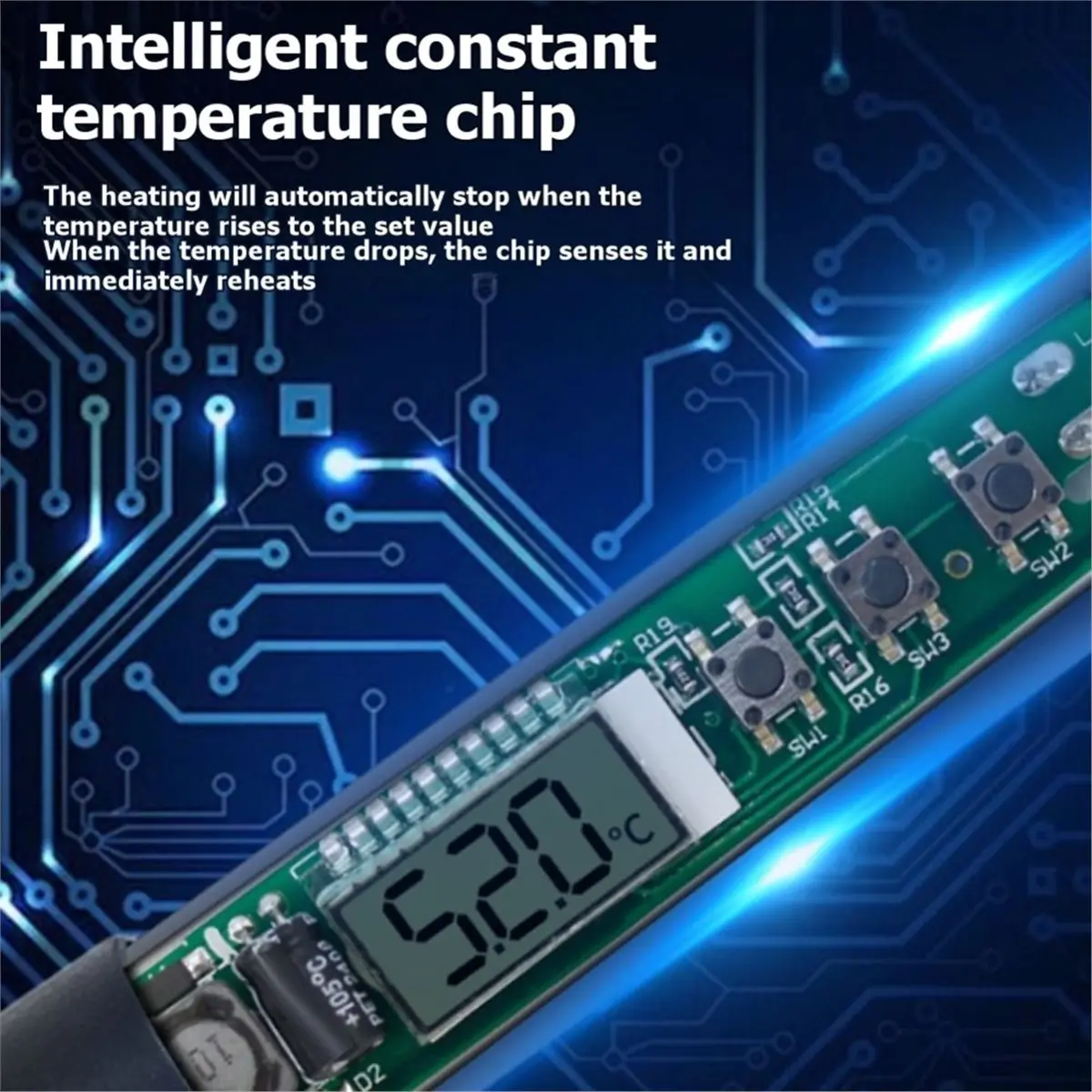 NEW FACTORY~Electric Soldering Iron 80W LCD Digital Display Soldering Iron Tip Adjustable Temperature Welding Solder Tool UK