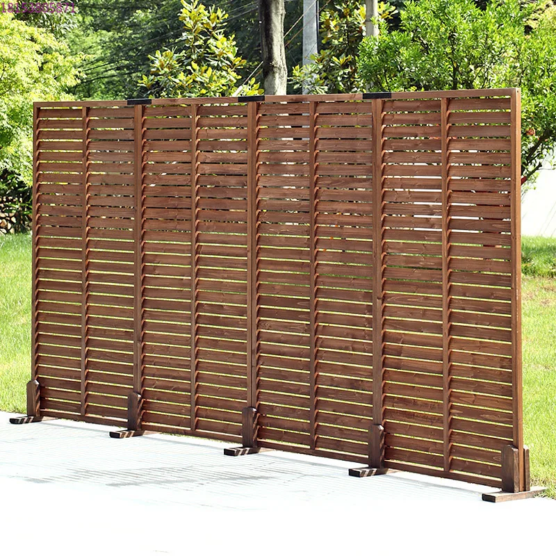 Antiseptic wood fence courtyard fence outdoor garden outdoor indoor restaurant partition screen