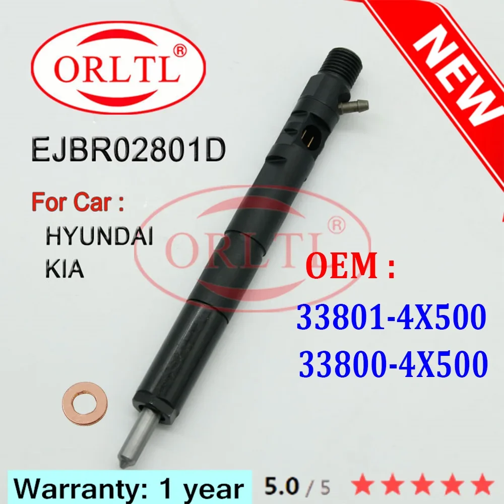 

Diesel 33801-4X500 EJBR02801D Common Rail Injector 33800-4X500 For HYUNDAI TERRACAN 2.9 KIA SEDONA / CARNIVAL 2.9 -Diesel