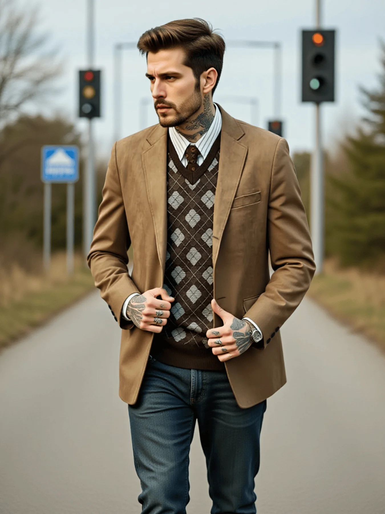 Men's Single-Breasted Jacket i - Men'S Urban Formal Wear ulasan dan harga