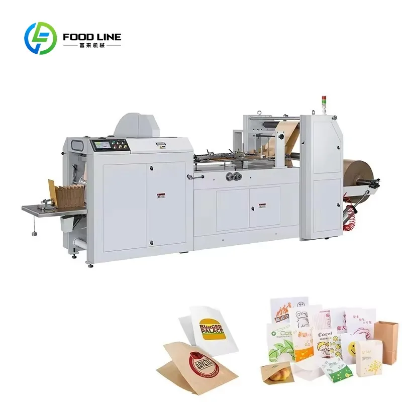 Customized Simple Configuration Kraft Paper Bags Doughnut Gift Bags Bakery Bag Making Machines