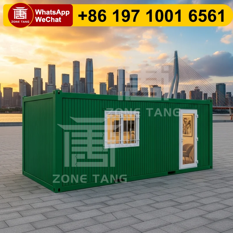 

Mobile Office Flat Pack House Mobility Bungalow Home Shipping Container Homes For Sale Anti Rust Temperature Control Prefab Home
