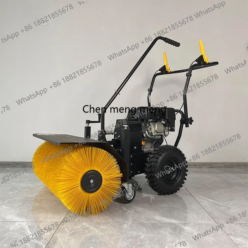 Artificial turf combing machine for stadium electric start hand push small grass brushing machine