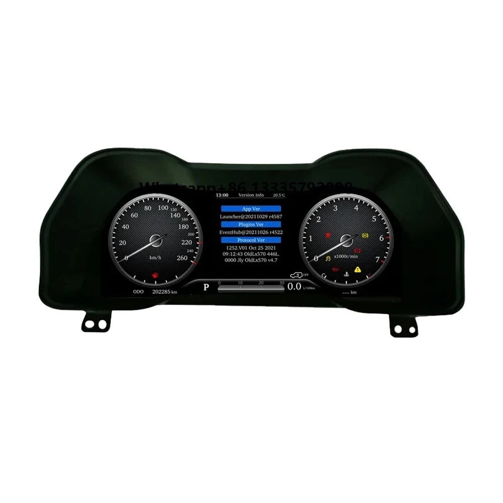 

12.3" LCD Car Digital Dashboard Cluster for Toyota' 4Runner 2014-2019 Virtual Instrument Panel Speedometer Cockpit Meter Upgrade