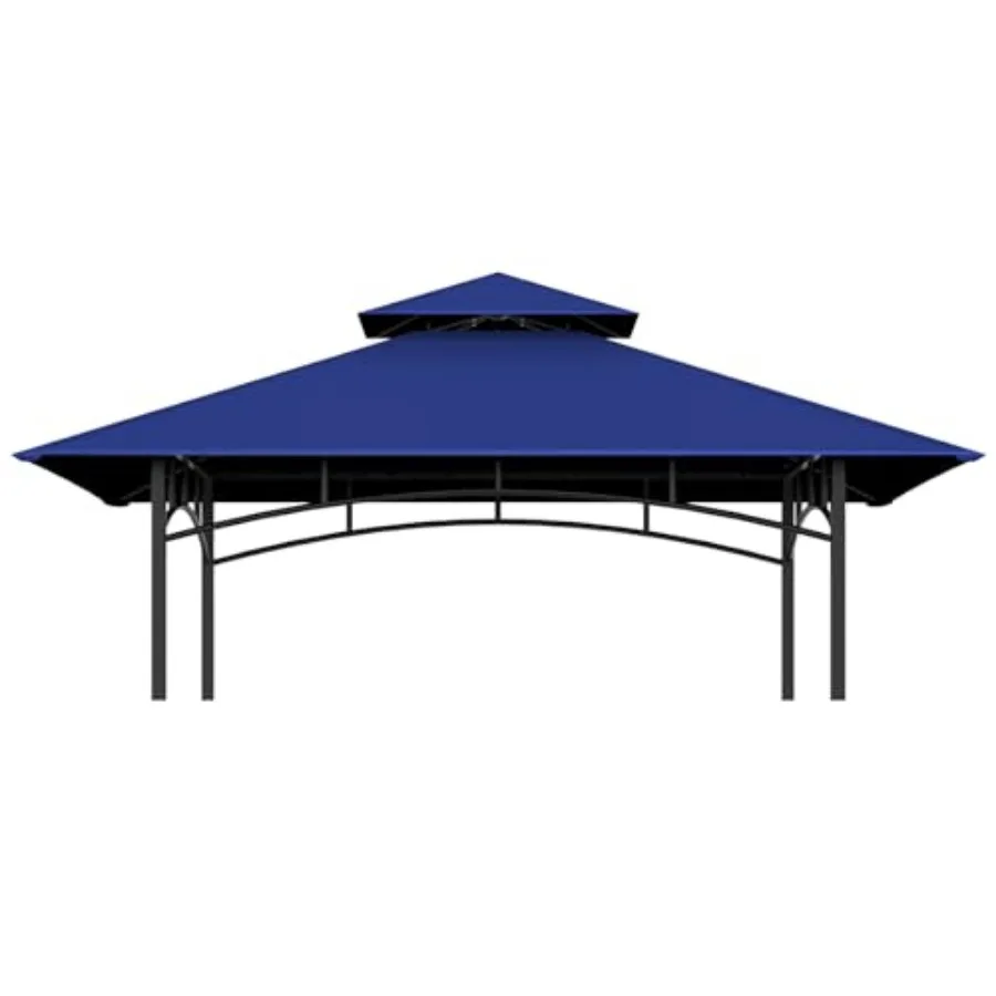 

Grill Gazebo Replacement Top, 5 * 8 Outdoor BBQ Top Cover, Double Layer BBQ Gazebo Top Canopy for Model #L-GG001PST-F