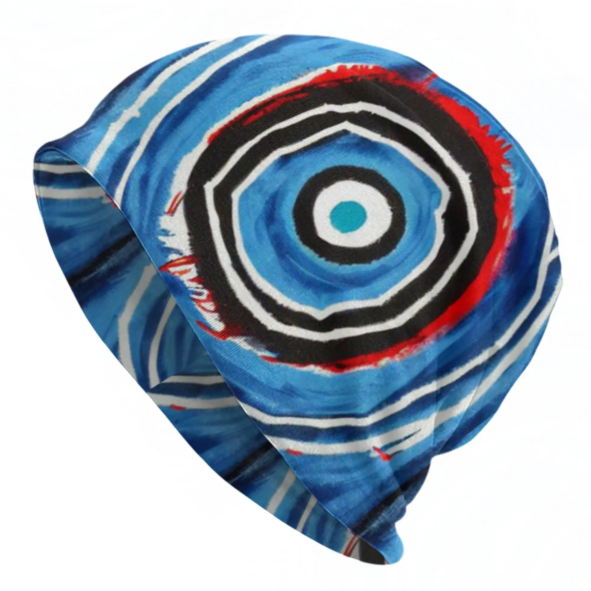 Hamsa Bohemian Skullies Beanies Hat Evil Eye Of Protection Hip Hop Men Women Outdoor Cap Warm Dual-use Bonnet Hat