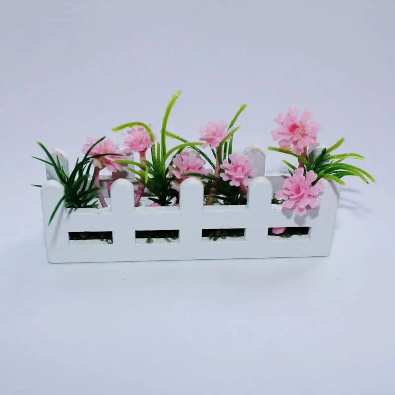 1/12 poppenhuis mini bloempotmodel, simulatie tuindecoratie voor poppenhuis micro landschap ornament