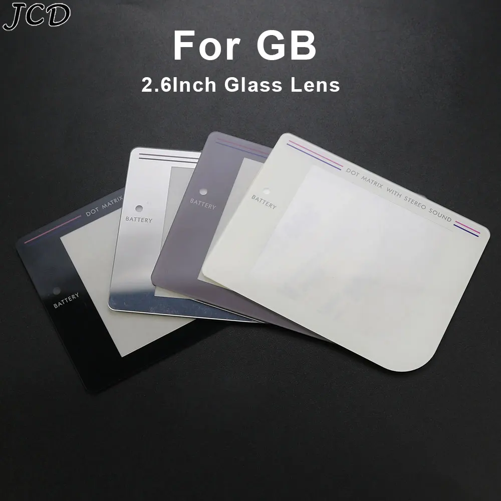 JCD 1PCS 2.6inch Glass Lens Mirror for Classic GB DMG IPS Screen Lens for GameBoy IPS Protector Cover Game Lens