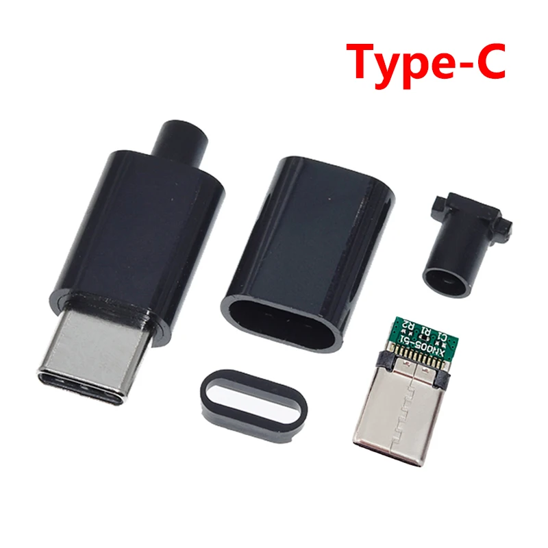 

10pcs Type C usb3.1 3A fast charging USB Connectors Male Jack Tail Plug Electric Terminals welding DIY data cable accessories