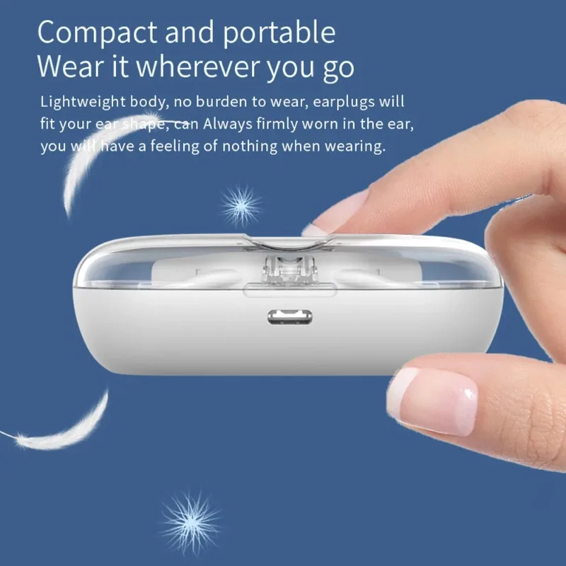 OWS-80 True Wireless Bluetooth V5.3 Earphones Digital Display Earbuds Hanging Ear Style Stereo Open Ear Outdoor Sport Headset