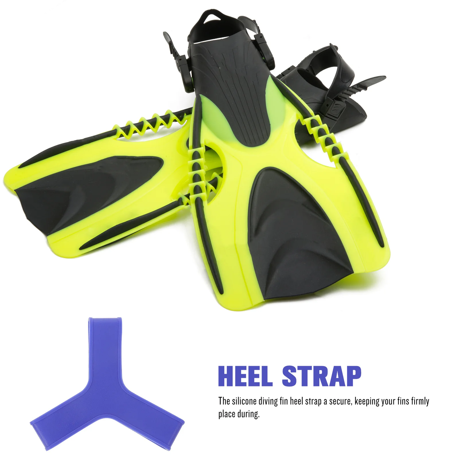 

1Pair Silicone Diving Fin Heel Strap Secure Fixed Ankle Band for Enhanced Kick Performance Comfortable Non-Slip Fins Fixing