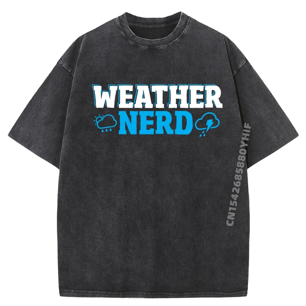 

Mens Printed Tees Weather Nerd Meteorology Weatherman Graphic T Shirt Men's Clothes Minimalist Washed Shirt HOLIDAYS