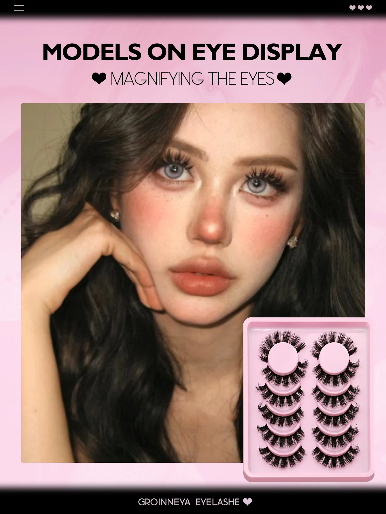 Lasvirey Pestanas postiças tipo olho de gato, pestanas grossas tipo manga, volume 8D, pestanas postiças tipo tira russa, extensão de pestanas postiças de vison falso