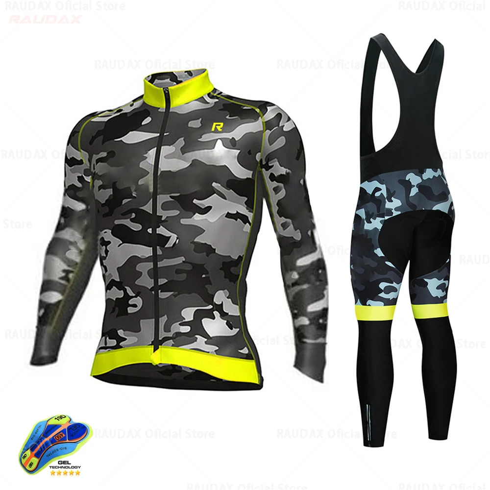 2023 Camouflage Breathable Long Sleeve Cycling Set Mountain Bike Clothing Autumn Bicycle Jerseys Clothes Maillot Ropa Ciclismo