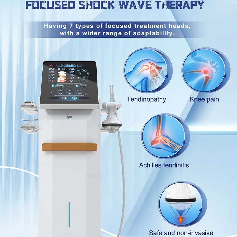 Professional Physiotherapy Shockwave Therapy Body Massage Machine ESWT Focused Shock Wave  Pain Relief