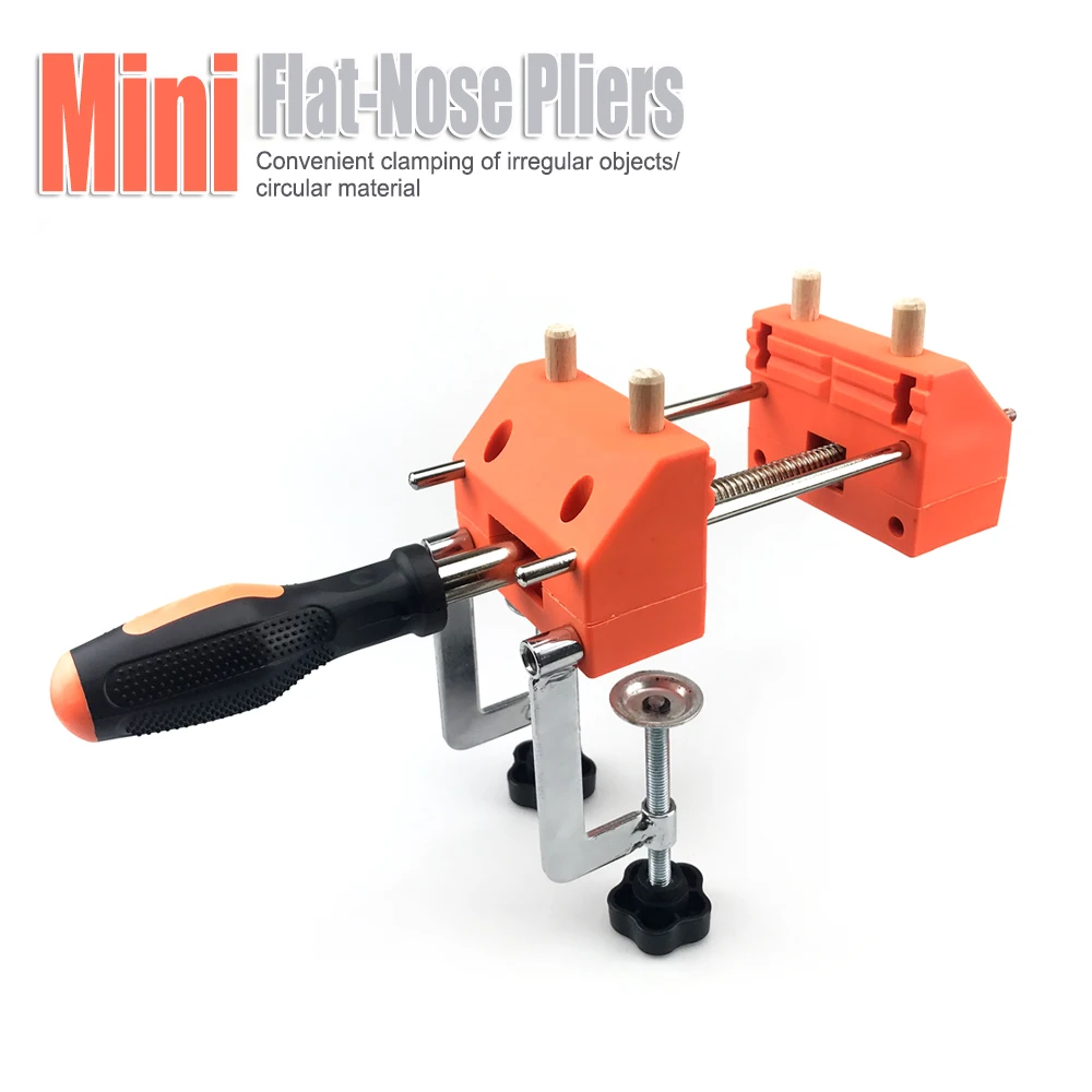 

Mini Flat Nose Desktop Vise Multifunctional Woodworking Quick Clamp Portable Bench Fixing Vice